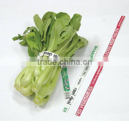 Farm Use Waterproof High quality Paper Printed vegetable twist tie