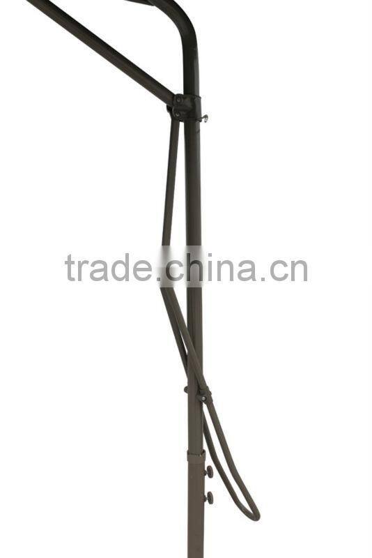 Steel hanging big umbrella with double roof