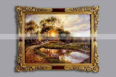 European classical wooden antique Frame Oil Painting