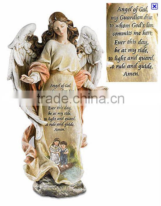 Frag decorate resin angel sculpture