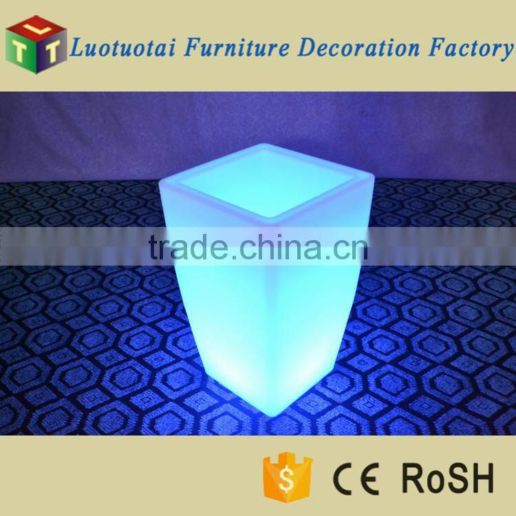 Waterproof LED garden furniture battery operated illuminated LED flower pot planter