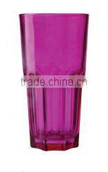 Wholesale drinking water glass with spray colors