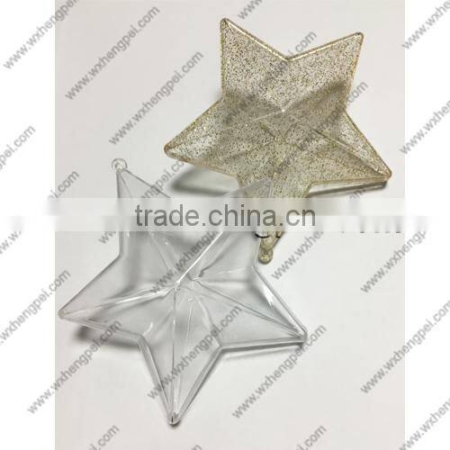 Cleverish portable cute transparent star plastic storage jewelry wedding box kit