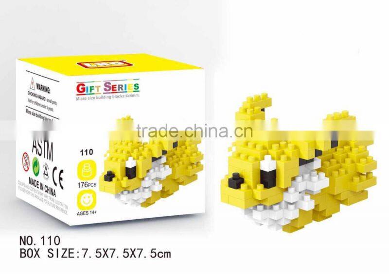 Hot sales pokemon ball toys magnetic building blocks, mini pokemon blocks