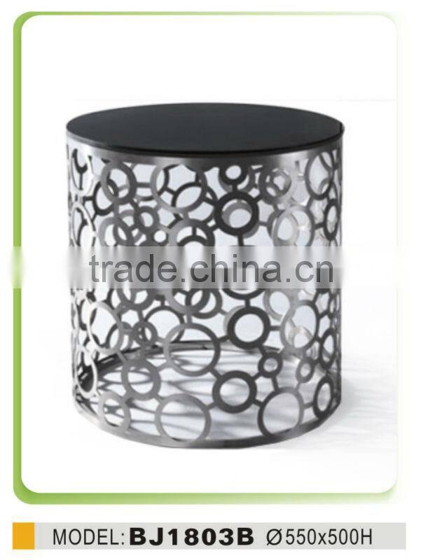 italian design round coffee table with high quality Stainless
