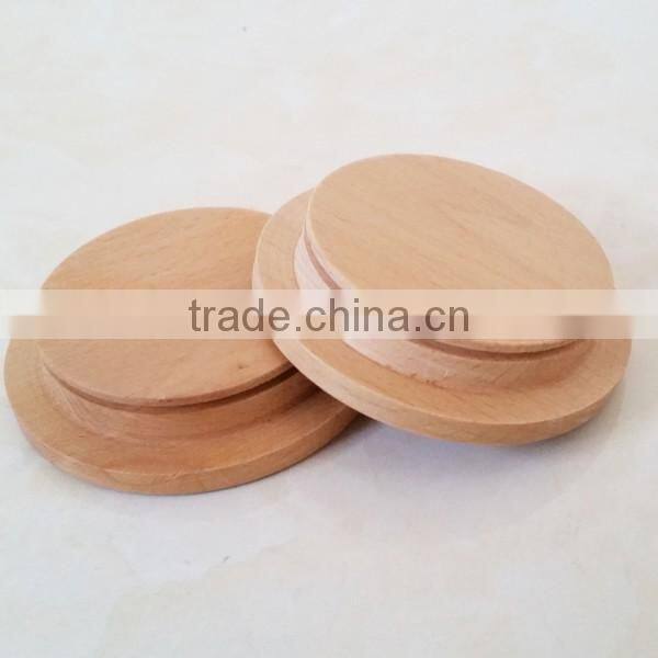 New Creative Glass Bottles Bamboo Cover, Wooden Seal Lid