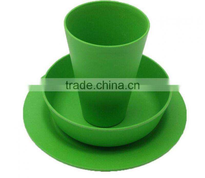 Biodegradable eco Bamboo Fiber Tableware,dinner set 2016 new