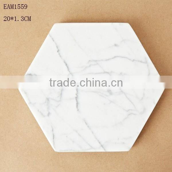 Natural stone table tea plate marble coaster