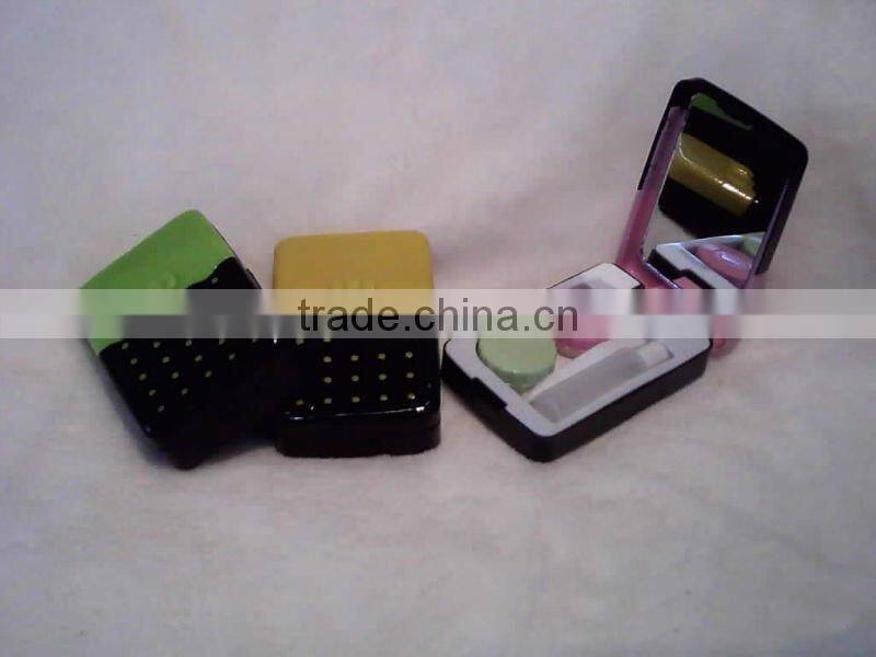 Mix wholesale supply fashion cute plastic contact lens case