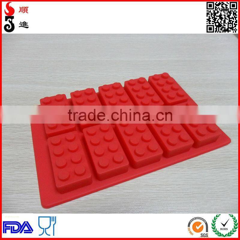 Brick Ice Cube Tray Silicone Mould Build Fun Ice Bricks Party Chocolate