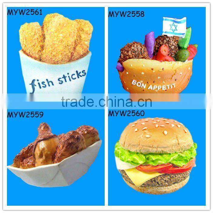 Chicken Food Polyresin souvenir promotional artificial food