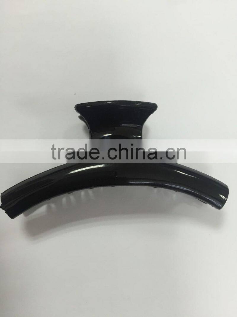 2016 big black beautiful rhinestone floral hair clips plastic hairpin for women