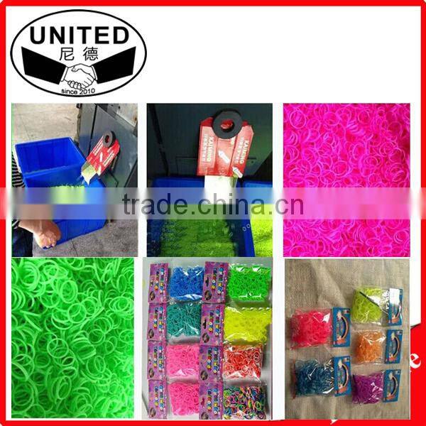 creative kids gift eco-friendly rubber DIY loom bracelet