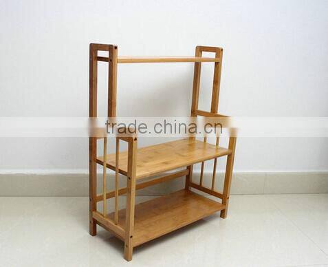 kitchen bamboo rack rack set for spices, bamboo rack set