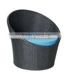 poly rattan sofa chair with cushion fashion