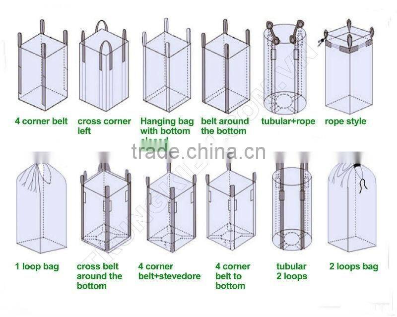 500kg Hongxiang Brand big bulk bag for scrap with top cover,construction waste container,fibc bulk bags