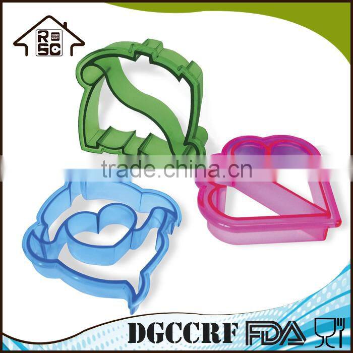 Food Grade Sandwich Cutter,Plastic Sandwich Cutter Bread Cutter Different Shape