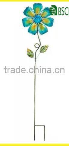 Regal Art &Gift Metal Flower Stakes 3 Colors Garden Stakes Decorative Garden Stakes