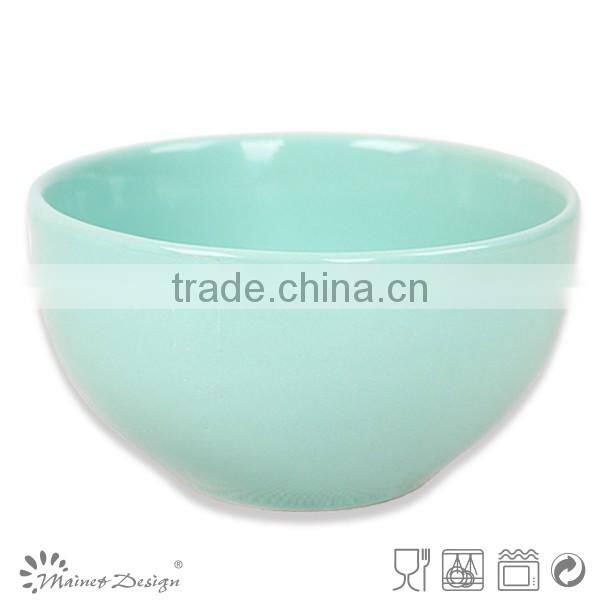 colorful two tone ceramic 12cm cereal bowl