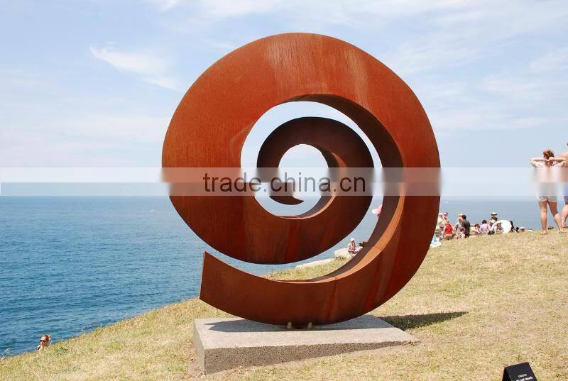 art sculpture outdoor theme park garden corten steel sculpture