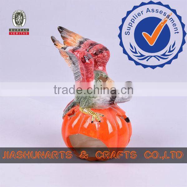 Eagle Pumpkin Halloween Candle Holder