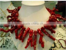 wholsale 18 inch 15-20mm red original coral beads necklace