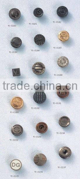 KMJ-2114 fashionable style and low price press metal clothed snap buttons
