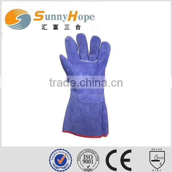 Good quality cheaper welding leather gloves working gloves