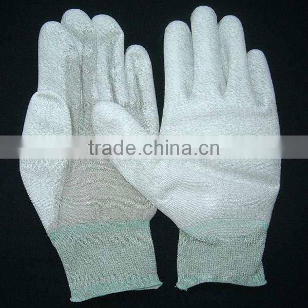 Antistatic pu palm fit glove