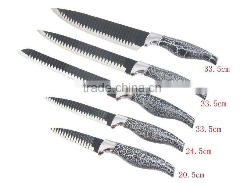 Good Quality 5 pcs Non-Stick Chef Knife Set