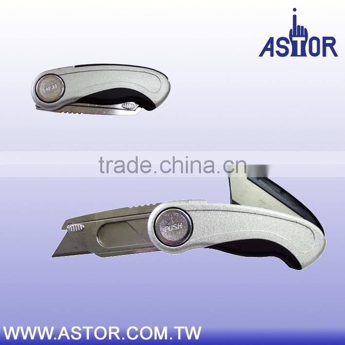 Hot Sale TPR Handel Sliding Blade Auto Loading Heavy Duty Utility Knife