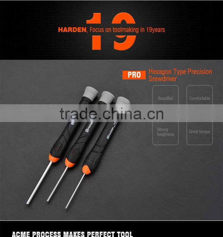 Professional Chrome Vanadium Hand Tool Hexagon Type Precision Screwdriver