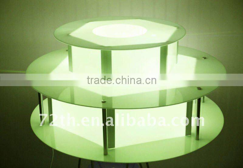 CHOCOLAZI ANT-8145 Acrylic Color LED BASE of Chocolate fountain display
