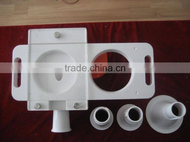 Plastic hamburger mould for meat grinder