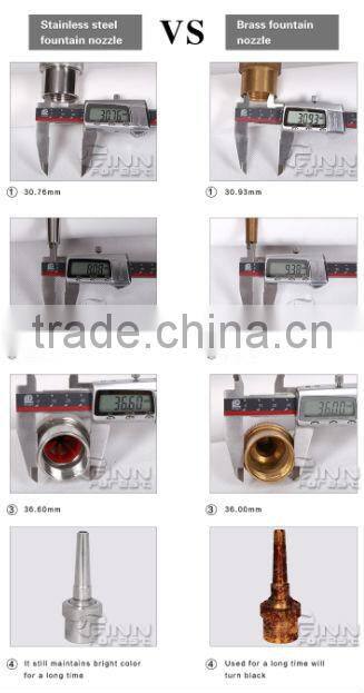 High Quality Stainless Steel Water Dancing Dry Fountain Nozzle