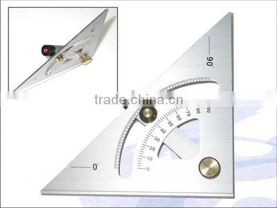 140mm Accurate Aluminum Angle Finder Metal Protractor With Laser