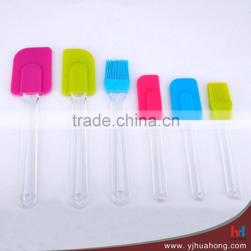 Hot selling silicon brush,heat resistant pastry brush with transparent handle