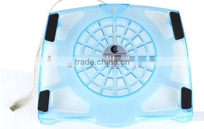 Notebook cooling pad 3 fans with led lights