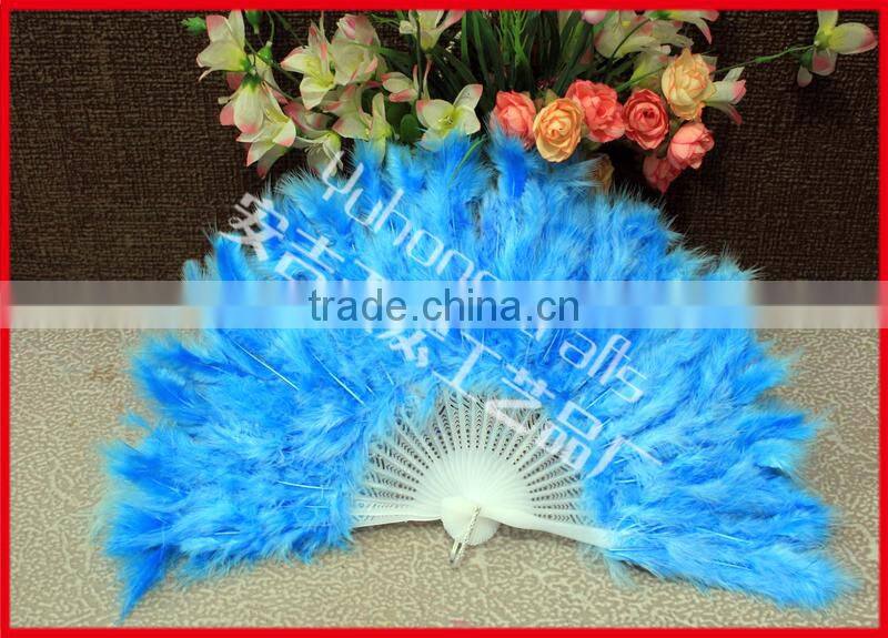 colorful party feather fan for promotion