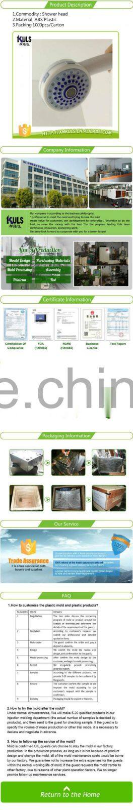 High pressure ABS plastic bathroom accessory Rain Hand Shower Head