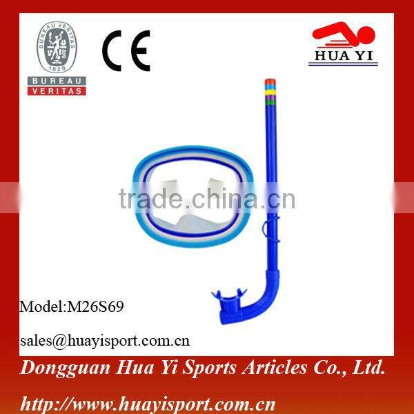 Factory wholesale high quality PVC diving equipment diving mask snorkels