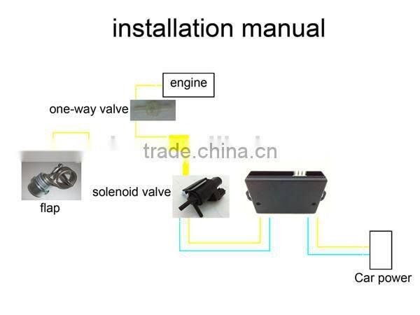 2.5 inch auto exhaust part electronic valve vacuum control cutout flag