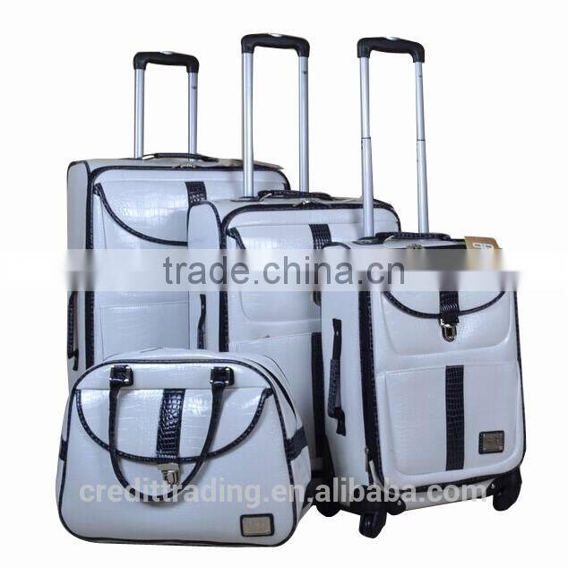 Pressional stock luggage trolley bag supplier from china