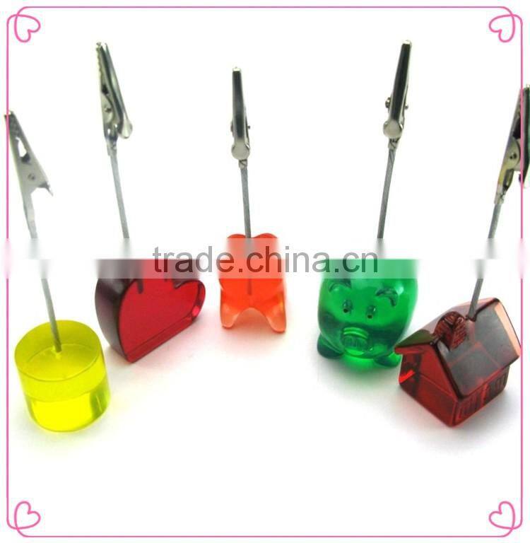 New Design OEM tree Shaped Wooden Base Memo Clips