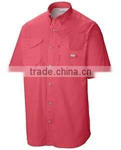 Men's short sleeve outdoor fishing shirt