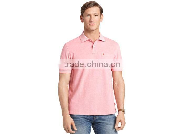 Big and Tall Solid Oxford Polo men's pink shirt