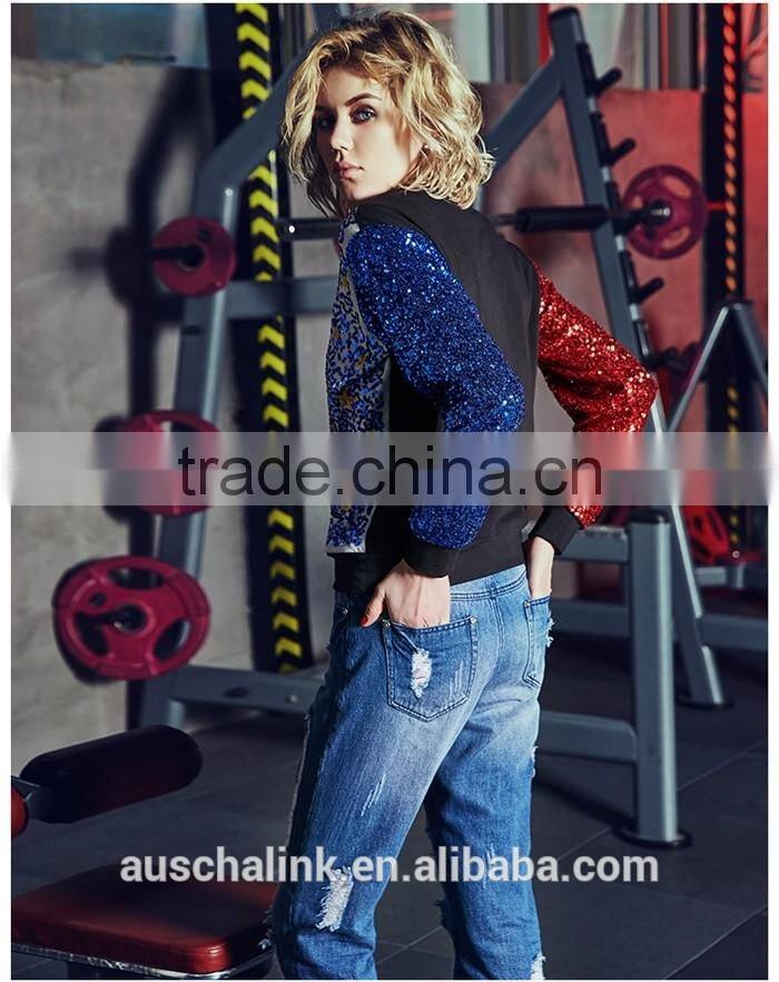 new style personalized women ripped vogue jeans customzied