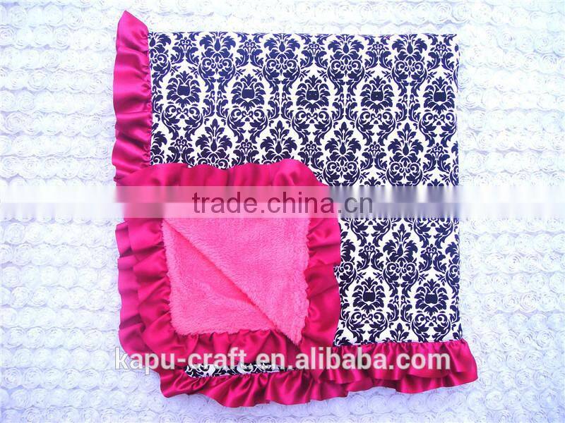 Wholesale baby blanket cotton, ruffle knit cotton baby blankets