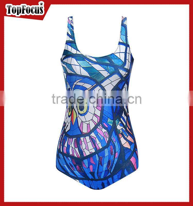 Factory wholesale 2017 new fashion sublimation print bathing suit