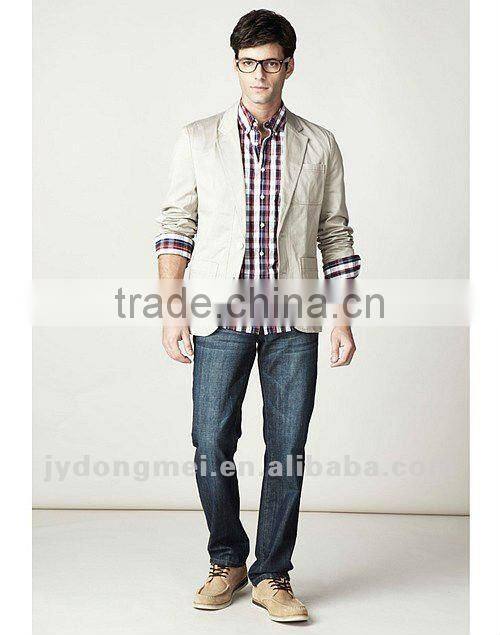 100%cotton mens classic suit Korean style